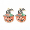 Alloy Enamel Pendants ENAM-M044-15LG-1