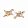 Alloy Rhinestone Pendants PALLOY-P287-08LG-01-3