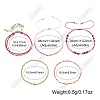 5Pcs Adjustable Nylon Round Gemstone Bead Braided Bracelet Sets NO9066-2-4