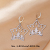201 Stainless Steel Leverback Earrings FS-WGCA6C3-01-5