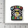 Number 6 7 Theme Cartoon Silicone Beads SIL-E013-02F-3
