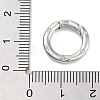 Brass Micro Pave Clear Cubic Zirconia Spring Gate Rings KK-M293-54P-3