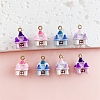 Alloy Enamel Pendants ENAM-A012-07G-1