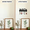 Wood & Alloy Wall Mounted Hook Hangers DIY-WH0606-004-5