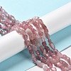 Natural Old Rose Madagascar Rose Quartz Beads Strands X-G-P497-01A-02-2