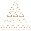 16Pcs Triangle Iron Linking Rings IFIN-CL0001-07KCG-1
