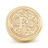 Brass Retro Initials Wax Sealing Stamp AJEW-F045-D01-4