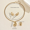 Stainless Steel Hollow Teardrop Pendant Necklace & Stud Earrings & Ring Sets for Women AU4910-2