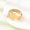 201 Stainless Steel Cuff Open Rings RJEW-Z141-01G-4