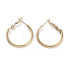 Ring 304 Stainless Steel Hoop Earrings for Women Men EJEW-B049-02A-G-1