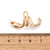 Brass Clear Cubic Zirconia Cuff Earrings EJEW-Q025-01A-G-3