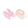 UV Plating Transparent Acrylic Beads PACR-T017-13M-3