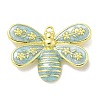 Rack Plating Brass Enamel Pendants KK-L224-040G-03-1