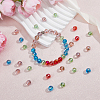 120Pcs 6 Colors Electroplate Transparent Glass Beads Strands GLAA-FH0001-63-4