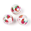 Printed Opaque Acrylic Beads MACR-T048-04D-1