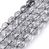 Crackle Transparent Glass Beads Strands GLAA-N063-10mm-02-1