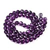Baking Paint Transparent Glass Beads X1-DGLA-A035-T8mm-A09-3