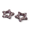 Star Shape Polymer Clay Rhinestone Beads CLAY-NH0001-06F-2
