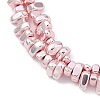 Baking Paint Electroplated Synthetic Non-magnetic Hematite Beads Strands X-G-H072-D01-01B-3