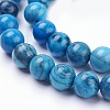 Natural Map Stone/Picasso Stone/Picasso Jasper Beads Strands X-G-F520-43-8mm-3