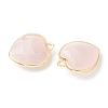 Natural Rose Quartz Pendants X-G-B009-03G-A-2