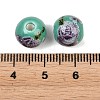 Printed Handmade Porcelain Beads X-PORC-R134-04-4