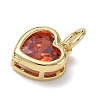 Brass Pave Cubic Zirconia Charms KK-CBA56EF-31G-06-2