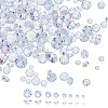 160Pcs 8 Styles Cubic Zirconia Pointed Back Pendants ZIRC-FH0001-52-1