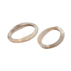 Natural Freshwater Shell Oval Linking Rings SHEL-K006-60-2