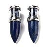 Natural Lapis Lazuli Pointed Big Pendants G-B077-02P-02-1