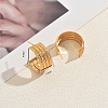 Multilayer C-Shaped Stainless Steel Stud Earrings SF9369-2