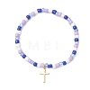 304 Stainless Steel Tiny Cross Charms Bracelets BJEW-JB13462-2