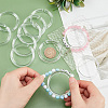  20Pcs Small Transparent Shelf Bangle Organizer Bracelet Displays Stand Jewelry Holder BDIS-PH0001-04-5