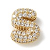 Brass Micro Pave Cubic Zirconia Beads X-KK-P290-61G-S-1