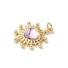 Heart Brass Pendants KK-D426-16D-G-2