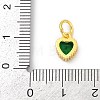 Brass Micro Pave Cubic Zirconia Pendants KK-H204-01G-06-3