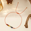 Vintage Minimalist Adjustable Natural Gemstone Bead Bracelets AX5833-2-1