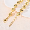 Brass Ball Chain Necklaces for Men Women NJEW-H089-01G-3