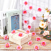 150Pcs Cloth Artificial Peach Blossom AJEW-BBC0002-33-4