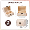 Wood Treasure Chest Storage Boxes with Hinged Lid and Metal Clasps AJEW-GF0014-35A-2