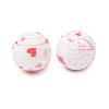 Food Grade Eco-Friendly Printed Silicone Beads SIL-A013-01A-15-1