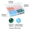 64Pcs 4 Colors Round Imitation Cat Eye Resin Beads RESI-FS0001-66C-4