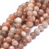 Natural Sunstone Beads Strands G-I249-B03-02-1