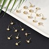 SHEGRACE Brass Stud Earring Findings XGR0024G-35G-3