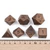 Natural Wood Polyhedral Dice Set WOOD-A027-01B-3