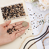 12 Strands 4 Colors Coconut Wood Bead Strands WOOD-PH0003-98-3