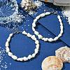 Natural Shell Beads Anklets AJEW-AN00619-2