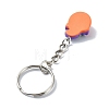 Alloy and Resin Pendant Keychain KEYC-JKC00895-4