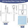 4Pcs Rack Plating 925 Sterling Silver Pendants STER-BBC0009-32-2