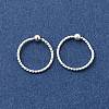 Brass Ball Captive Bead Nose Ring AJEW-G075-01S-02-4